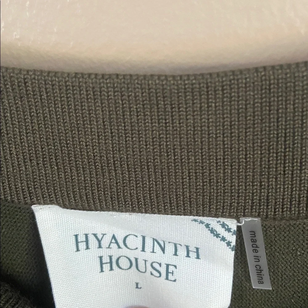 Tuckernuck HYACINTH HOUSE Olive Connie Knit Mini Skirt Large